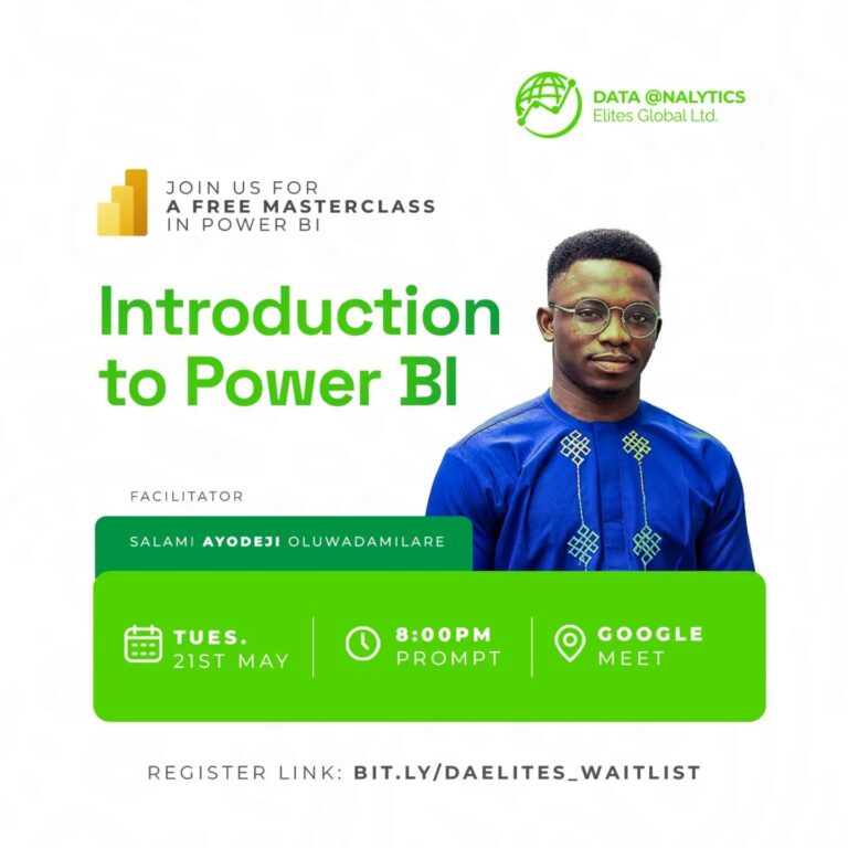 Introduction to Power BI — DAELites Masterclass